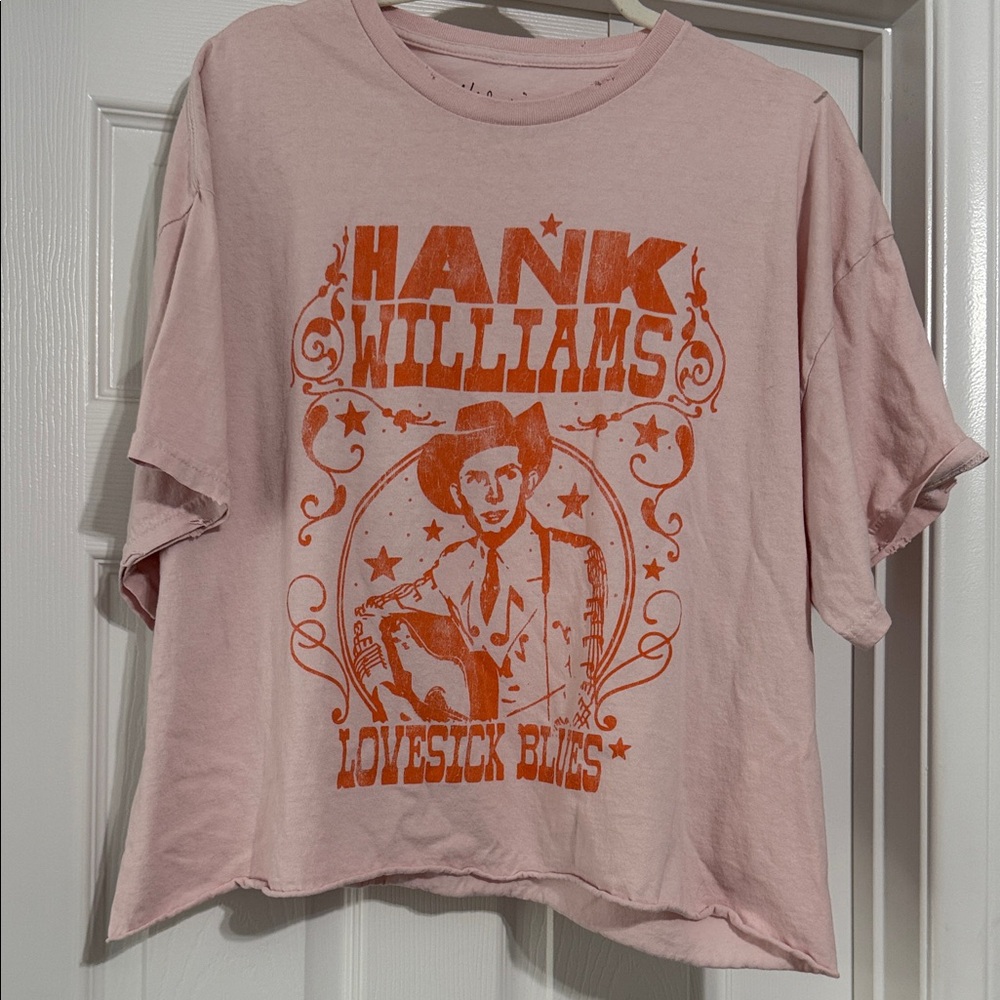 Buckle Hank Williams Graphic Tee in Pink and Orange